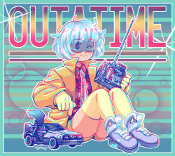 Rule 34 | back to the future, delorean, emmett brown, english text, gender request, genderswap, tagme, white hair