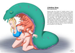 Rule 34 | 1girl, bestiality, blonde hair, breasts, bulge, laboratory, large breasts, monster, original, ovipositor, penis, penis out, researcher, restrained, science fiction, scientist, sports bra, sportswear, stomach bulge, tentacle monster, tentacle sex, tentacles, the tentacle professor