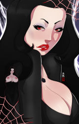 Rule 34 | 1girl, absurdres, addams family, black hair, breasts, eric martin, goth fashion, highres, large breasts, morticia addams, tagme