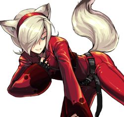 Rule 34 | 1boy, androgynous, animal ears, ash crimson, bad id, bad pixiv id, belt, blonde hair, blue eyes, cropped jacket, fingerless gloves, fox ears, fox tail, freckles, gloves, hair over one eye, hairband, kkaiju, male focus, pants, red pants, snk, solo, tail, the king of fighters, trap