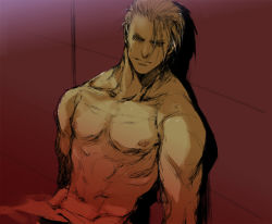 blonde_hair geese_howard hideaki male_focus snk the_king_of_fighters