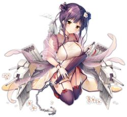Rule 34 | 1girl, @ @, alternate costume, anchor, azur lane, bare shoulders, beige dress, belt, black thighhighs, blush, bodysuit, boots, breasts, cannon, center opening, chain, china dress, chinese clothes, chinese new year, closed mouth, double bun, dress, embarrassed, flower, gloves, hair bun, hair flower, hair ornament, hairclip, head tilt, holding, holding umbrella, kneeling, large breasts, long sleeves, mullany (azur lane), mullany (eastern etiquette) (azur lane), official art, oil-paper umbrella, open mouth, parted lips, pelvic curtain, purple footwear, purple hair, purple thighhighs, red footwear, red neckwear, ribbon-trimmed legwear, ribbon trim, rigging, rudder footwear, shoes, sidelocks, smile, solo, sousouman, thighhighs, torpedo launcher, transparent background, umbrella, white gloves