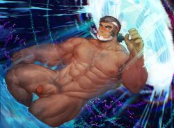 Rule 34 | 1boy, abs, bara, beard, completely nude, dark-skinned male, dark skin, dutch angle, facial hair, full beard, hairy, highres, indie virtual youtuber, kaito navigator, large pectorals, looking at viewer, male focus, male pubic hair, mature male, mowang yu, muscular, muscular male, mustache stubble, navel, navel hair, nipples, nude, parted lips, pectorals, penis, pubic hair, scar, scar on face, scar on nose, short hair, smile, solo, standing, stomach, strongman waist, stubble, thick arm hair, thick beard, thick eyebrows, thick thighs, thighs, two-tone beard, uncensored, virtual youtuber, wading