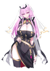 Rule 34 | 1girl, absurdres, black dress, black nails, black thighhighs, black tiara, blunt bangs, blush, bow choker, breasts, cleavage, contrapposto, detached sleeves, dress, hand on own hip, highres, holding, holding scythe, hololive, hololive english, large breasts, long hair, looking at viewer, mori calliope, mori calliope (1st costume), nail polish, pink eyes, pink hair, raptor7, red eyes, scythe, shoulder spikes, sidelocks, simple background, single detached sleeve, single thighhigh, sketch, sleeveless, sleeveless dress, smile, spiked cape, spikes, standing, thighhighs, thighs, tiara, unfinished, veil, virtual youtuber, white background