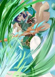 Rule 34 | 1boy, absurdres, androgynous, blue hair, bow, bow (weapon), braid, cape, collared cape, corset, frilled sleeves, frills, genshin impact, green eyes, green shorts, highres, holding, holding bow (weapon), holding weapon, keqikehe, long sleeves, looking at viewer, male focus, open mouth, pantyhose, pinwheel, shirt, short hair with long locks, shorts, smile, solo, twin braids, venti (genshin impact), weapon, white pantyhose, white shirt