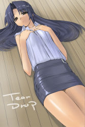 Rule 34 | 1girl, kashiwagi chizuru, kizuato, long hair, miniskirt, pencil skirt, skirt, solo, tsuina