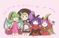 Rule 34 | 4girls, animal ears, antlers, arm up, bad id, bad twitter id, bat ears, bell, belt, cape, circlet, closed eyes, dragon wings, dress, facial mark, fae (fire emblem), fae (winter) (fire emblem), fire emblem, fire emblem: mystery of the emblem, fire emblem: the binding blade, fire emblem: the sacred stones, fire emblem awakening, fire emblem heroes, forehead mark, fur trim, gloves, green eyes, green hair, halloween costume, hat, horns, long hair, long sleeves, midriff, multi-tied hair, multiple girls, murabito ba, myrrh (fire emblem), nintendo, nowi (fire emblem), one-piece swimsuit, open mouth, pink one-piece swimsuit, pointy ears, ponytail, purple eyes, purple hair, red eyes, reindeer antlers, short shorts, shorts, sleeves past fingers, sleeves past wrists, swimsuit, tiki (fire emblem), tiki (young) (fire emblem), twintails, wings, witch hat