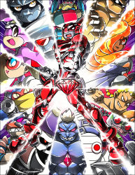 Rule 34 | 1990s (style), accel, alternate form, armor, ayame (power stone), capcom, character request, edward fokker, everyone, fiery hair, galuda, gem, gourmand, jack (power stone), julia whitepearl, looking at viewer, multiple boys, multiple girls, pete (power stone), power stone, rouge (power stone), ryoma (power stone), super caterina, wang-tang