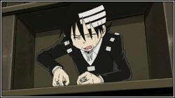 Rule 34 | 00s, 2boys, animated, animated gif, blood, death the kid, eraser, lowres, male focus, multiple boys, soul eater, soul evans, truth