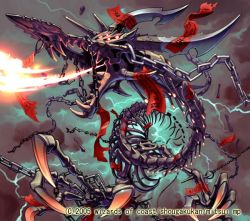 Rule 34 | chain, dragon, duel masters, no humans, skeleton, takayama toshiaki