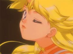 Rule 34 | 1990s (style), 1girl, aino minako, animated, animated gif, bishoujo senshi sailor moon, blonde hair, earrings, closed eyes, female focus, finger to mouth, jewelry, long hair, lowres, magical girl, neck, necklace, one eye closed, retro artstyle, sailor venus, screencap, solo, super sailor venus, tiara, upper body, wink