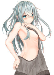 Rule 34 | 10s, 1girl, alternate costume, aran sweater, armpits, ass, back, backless dress, backless outfit, bare arms, bare back, bare shoulders, breasts, cable knit, commentary request, dress, female focus, from behind, grey sweater, halterneck, hibiki (kancolle), highres, ikashun, kantai collection, long hair, looking at viewer, looking back, meme attire, naked sweater, ribbed sweater, sideboob, simple background, small breasts, solo, sweater, sweater dress, turtleneck, turtleneck sweater, verniy (kancolle), virgin killer sweater, wardrobe error, white background