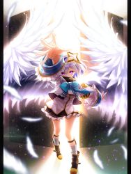 Rule 34 | 1girl, amane kanata, angel wings, armband, backlighting, black dress, black footwear, blue bow, blue hair, bob cut, boots, bow, colored inner hair, commentary, covered mouth, cropped jacket, dress, feathers, fenrir (fenlil0316), floating, foreshortening, frilled dress, frills, full body, gold trim, hair between eyes, halo, highres, hololive, jacket, kneehighs, large bow, leg strap, looking at viewer, multicolored hair, outstretched hand, pillarboxed, plaid, plaid legwear, purple eyes, short dress, short hair, silver hair, single hair intake, socks, solo, star (symbol), star halo, streaked hair, thighs, turtleneck, turtleneck dress, two-tone hair, virtual youtuber, white jacket, wide sleeves, wings