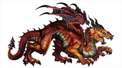 Rule 34 | dragon, dragon&#039;s crown, kamitani george, no humans, red dragon, vanillaware, wings