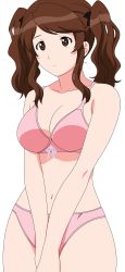 Rule 34 | absurdres, amagami, bra, brown eyes, extraction, hair tie, highres, incredibly absurdres, lingerie, nakata sae, panties, twintails, underwear, vector trace