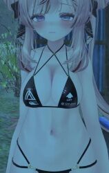 Rule 34 | 1girl, 3d, animated, breasts, large breasts, rain, saika vr, sound, tagme, video, vrchat