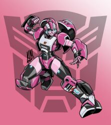 Rule 34 | 1girl, arcee, autobot, blue eyes, breasts, helmet, highres, humanoid robot, kairito10, medium breasts, pink lips, robot, robot girl, science fiction, solo, thighs, transformers