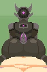 Rule 34 | 1boy, 1girl, android, animated, animated gif, ass, giik, hetero, interspecies, lowres, pixel art, pov, reverse cowgirl position, sex, sex from behind, straddling, tagme, tail