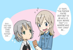 Rule 34 | 2girls, eila ilmatar juutilainen, hard-translated, multiple girls, sanya v. litvyak, strike witches, tagme, text focus, third-party edit, translated, world witches series