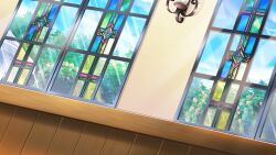 Rule 34 | arch, blue sky, cloud, day, dutch angle, film grain, floral arch, flower, game cg, ivy, izumi tsubasu, no humans, non-web source, official art, pink flower, re:stage!, sky, wall lamp, window