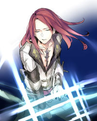 Rule 34 | 1boy, bow (weapon), closed eyes, fate/grand order, fate (series), long hair, open mouth, pants, red hair, tristan (fate), weapon