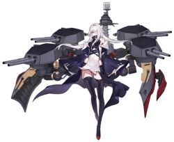 Rule 34 | 1girl, azur lane, boots, breasts, cannon, chuzenji, coat, colorado (azur lane), cross-laced footwear, dress, full body, gluteal fold, hair over one eye, highres, jacket, jacket on shoulders, lace-up boots, long hair, long sleeves, looking at viewer, machinery, mast, medium breasts, official art, pale skin, red eyes, rigging, sideboob, sleeveless, sleeveless dress, solo, standing, thigh boots, thighhighs, transparent background, turret, white hair