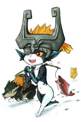 Rule 34 | cheese, chibi, fish, fishing rod, food, link, wolf link, midna, nintendo, pointy ears, pumpkin, red eyes, the legend of zelda, the legend of zelda: twilight princess