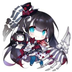 Rule 34 | 2girls, artist request, benghuai xueyuan, black dress, black hair, black headwear, blue eyes, blue thighhighs, blush, blush stickers, bow, bow (music), bowtie, chibi, chloe (benghuai xueyuan), closed mouth, colored tips, crossover, disembodied limb, dress, dress bow, fairy (girls&#039; frontline), full body, girls&#039; frontline, hair ornament, hat, hat ribbon, holding, holding instrument, holding paper, holding violin, honkai (series), instrument, layered dress, long hair, long sleeves, looking at viewer, multicolored hair, multiple girls, official art, paper, pinstripe thighhighs, polka dot, polka dot dress, red bow, red bowtie, red hair, red ribbon, ribbon, shirt, short hair, simple background, skeletal arm, smile, snake hair ornament, striped clothes, striped dress, thighhighs, third-party source, top hat, transparent background, vertical-striped clothes, vertical-striped dress, very long hair, violin, white bow, white dress, white ribbon, white shirt, | |