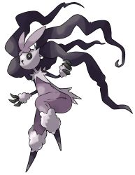 Rule 34 | absurdres, animal nose, black eyes, black hair, button eyes, buttons, claws, cowctus, creatures (company), doll, full body, furry, game freak, gen 4 pokemon, highres, leg up, long hair, lopunny, mega lopunny, mega pokemon, nintendo, no mouth, pokemon, pokemon (creature), simple background, solo, standing, standing on one leg, transparent background, very long hair
