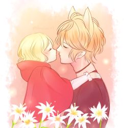 Rule 34 | 1boy, 1girl, adam&#039;s apple, age difference, aged down, animal ears, big bad wolf (cosplay), black shirt, blonde hair, blush, cape, child, choker, closed eyes, cosplay, diabolik lovers, flower, from side, hetero, hood, imminent kiss, komori yui, lily (flower), little red riding hood, little red riding hood (grimm), little red riding hood (grimm) (cosplay), manmosu, older man and younger girl, petite, profile, rejet, sakamaki shuu, shirt, simple background, size difference, twitter username, upper body, wolf ears