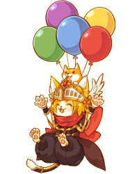 Rule 34 | 1boy, animal, animal hands, animal on head, balloon, black pants, blonde hair, brown capelet, brown coat, capelet, cat boy, closed eyes, coat, commentary request, dog, dog on head, flying, full body, furry, furry male, head wings, lowres, male focus, on head, open mouth, pants, ragnarok online, red scarf, ro mugi, scarf, shiba inu, short hair, simple background, smile, solo, summoner (ragnarok online), visor (armor), whiskers, white background, white wings, wings