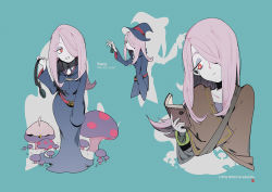 Rule 34 | 10s, 1girl, artist request, female focus, little witch academia, mushroom, pink hair, red eyes, simple background, solo, sucy manbavaran, tagme, witch