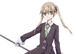 Rule 34 | 00s, green eyes, maka albarn, necktie, solo, soul eater, tagme, twintails