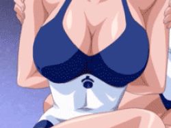 Rule 34 | 00s, 3girls, animated, animated gif, between breasts, bible black, bible black only, bouncing breasts, breasts, large breasts, lowres, multiple girls, nipples, nonogusa miyuki, one-piece swimsuit, school swimsuit, screencap, solo focus, swimsuit, undressing
