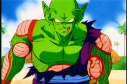 animated animated_gif battle blood clenched_teeth dragon_ball lowres non-web_source piccolo teeth