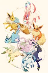 Rule 34 | :&lt;, :3, blue eyes, brown eyes, closed mouth, commentary request, creatures (company), eevee, espeon, flareon, forehead jewel, game freak, gen 1 pokemon, gen 2 pokemon, gen 4 pokemon, gen 6 pokemon, glaceon, green eyes, grey background, jolteon, kotori (lycka), leafeon, looking at another, looking to the side, nintendo, no humans, open mouth, pokemon, pokemon (creature), purple eyes, rainbow order, red eyes, simple background, smile, sylveon, umbreon, vaporeon, white background