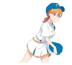 Rule 34 | 1girl, akiha (attract), baseball, gloves, love live!, love live! superstar!!, shibuya kanon, solo, twitter, white background