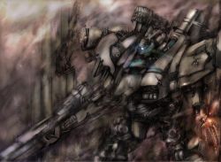 Rule 34 | armored core, armored core: silent line, damaged, from software, gun, mecha, robot, tagme, weapon