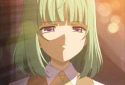 Rule 34 | 10s, 1girl, character request, face, green hair, highres, screencap, short hair, tantei opera milky holmes