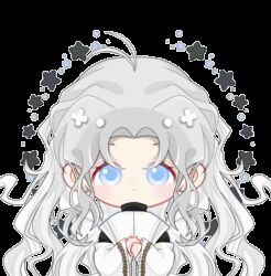 Rule 34 | 1boy, animated, animated gif, chibi, chinese clothes, hand fan, holding, holding fan, i became a god in a horror game, long hair, long sleeves, looking at another, looking at viewer, male focus, tavel, very long hair, white hair, xinjinjumin5878665