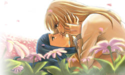 Rule 34 | 00s, 2girls, couple, eugene, flower, fujino shizuru, imminent kiss, kuga natsuki, multiple girls, my-hime, yuri