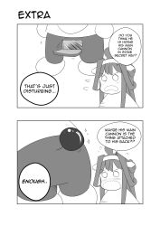 Rule 34 | 10s, 1boy, 1girl, 2koma, absurdres, admiral (kancolle), ahoge, bad id, bad pixiv id, comic, crossover, doraemon, doraemon (character), english text, greyscale, headband, highres, kantai collection, kongou (kancolle), monochrome, simple background, wangphing