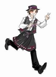 1boy axis_powers_hetalia beanclam gender_request genderswap hungary_(hetalia) male_focus simple_background solo tagme white_background