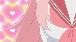 Rule 34 | 00s, animated, animated gif, bouncing breasts, breasts, heart, long hair, lucky star, pink hair, ribbon, school uniform, takara miyuki