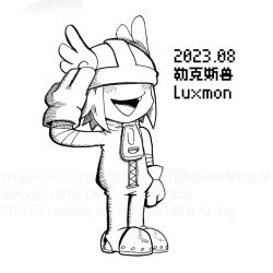 1boy angel angel_boy digimon digimon_(creature) luxmon male_focus solo