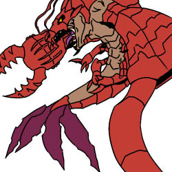 Rule 34 | digimon, digimon (creature), dragon, ebidramon, exoskeleton, sharp teeth, solo, teeth