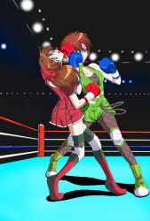 Rule 34 | boxer, boxing, boxing gloves, boxing ring, highres, image sample, pixiv sample, santos