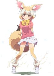 Rule 34 | animal costume, animal ear fluff, animal ears, fennec (kemono friends), kemono friends, kemono friends kingdom, official art, simple background, standing, tachi-e, tail, transparent background