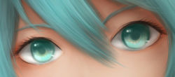 1girl aqua_eyes aqua_hair bad_id bad_pixiv_id eye_focus female_focus hatsune_miku moekyon solo vocaloid