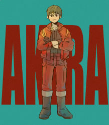 Rule 34 | 1boy, akira (manga), boots, gloves, highres, kaneda shoutarou (akira), tagme